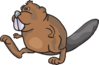 Beaver Walking Clip Art